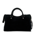 Fur City Bag, &pound;850, Handbags, Black, Shearling/Suede, Back view